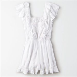 Ruffled Lace Romper